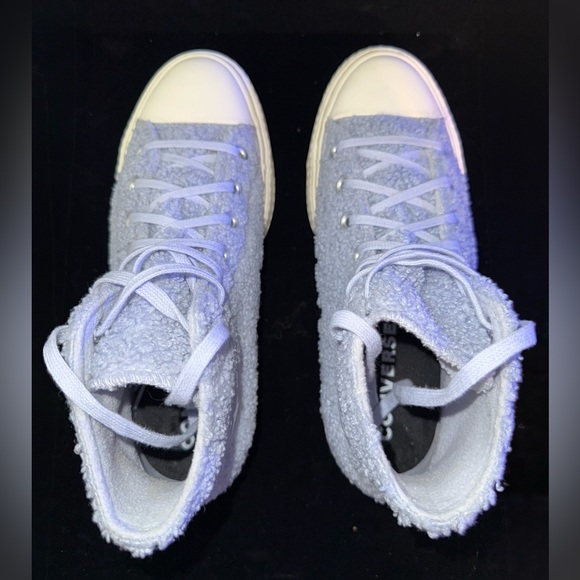 Converse Women's Sneakers in Light Blue and White - Picture 7 of 10